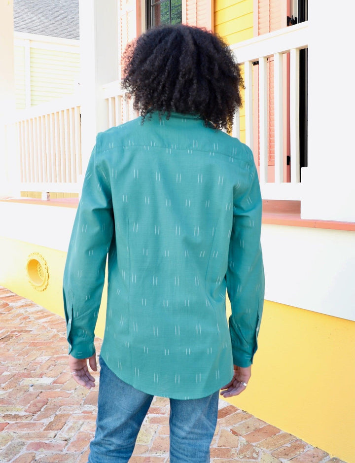 Turquoise Ikat Men&