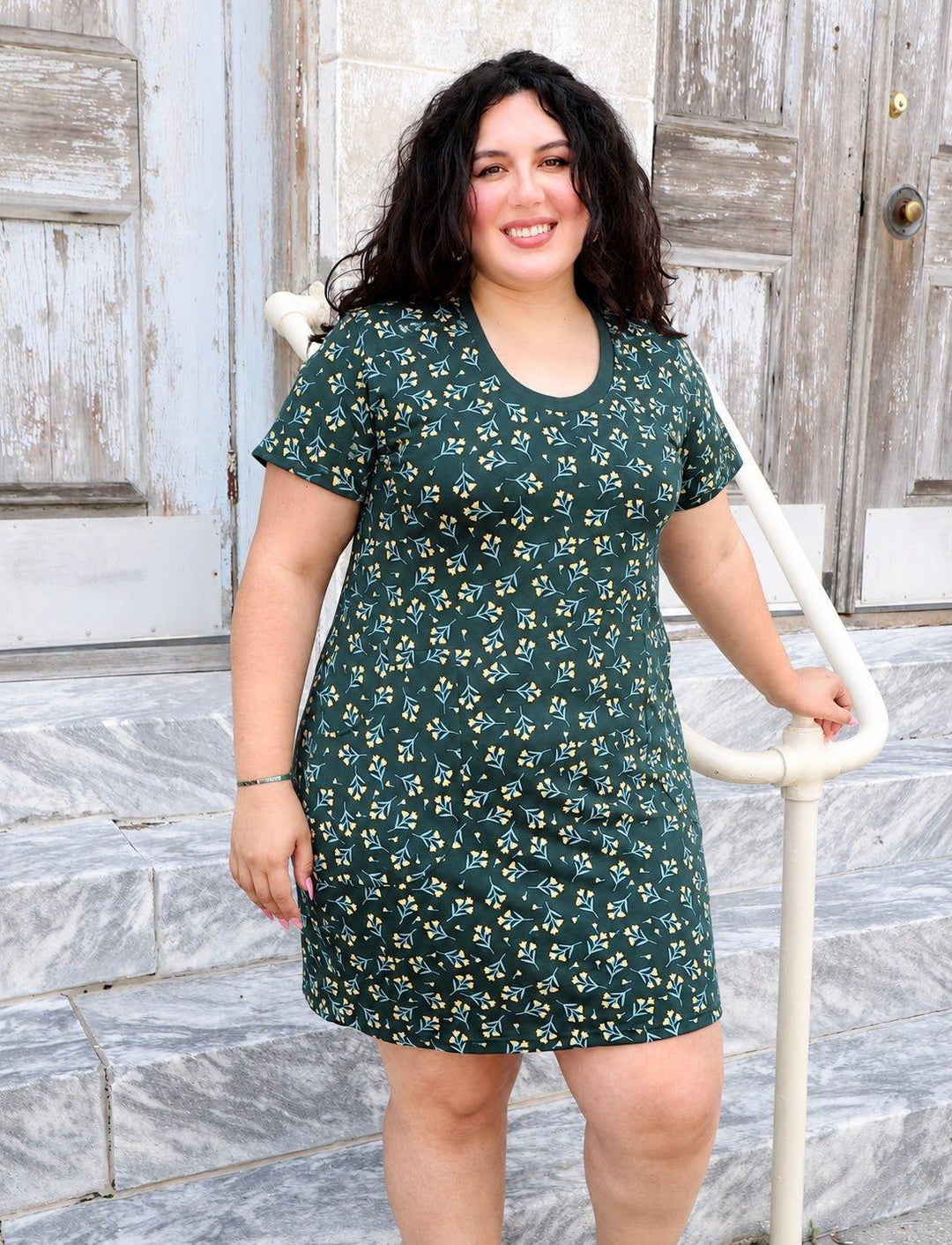 Verdant Meadow Organic Dress - Passion Lilie