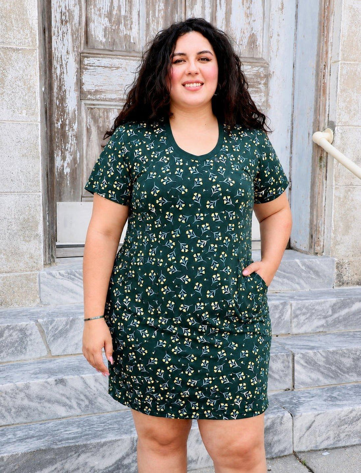 Verdant Meadow Organic Dress - Passion Lilie