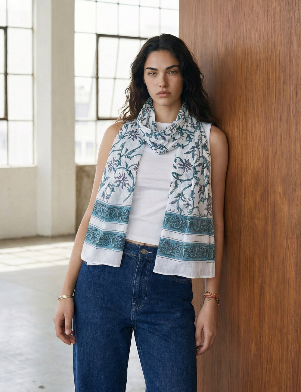 Vintage Floral Scarf - Passion Lilie