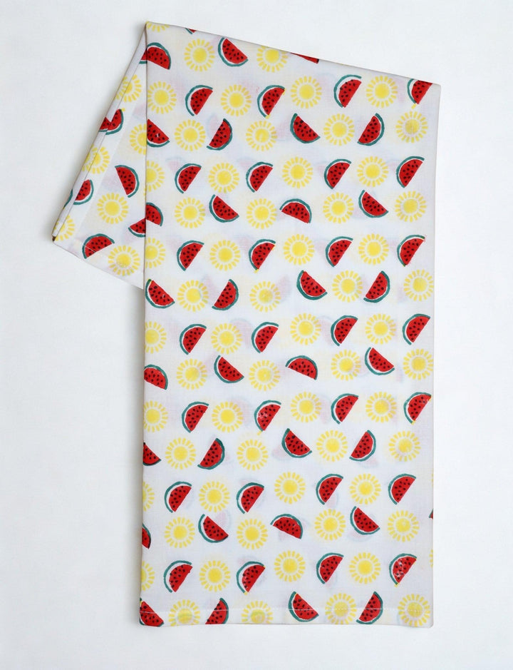 Watermelon &amp; Sun Cotton Tea Towel - Passion Lilie