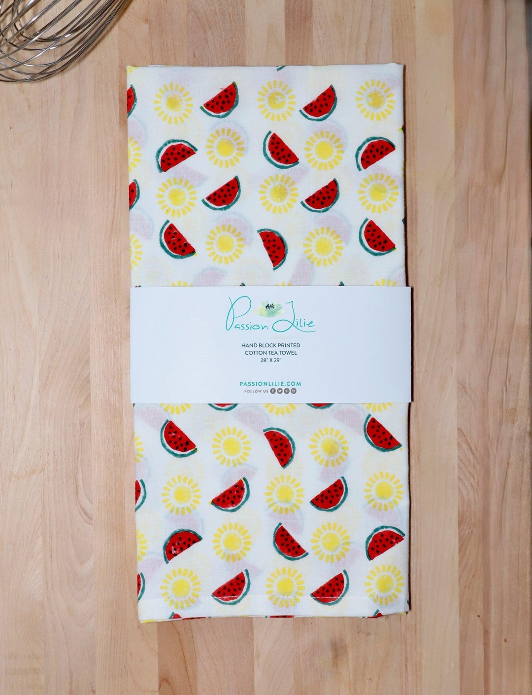 Watermelon & Sun Cotton Tea Towel - Passion Lilie