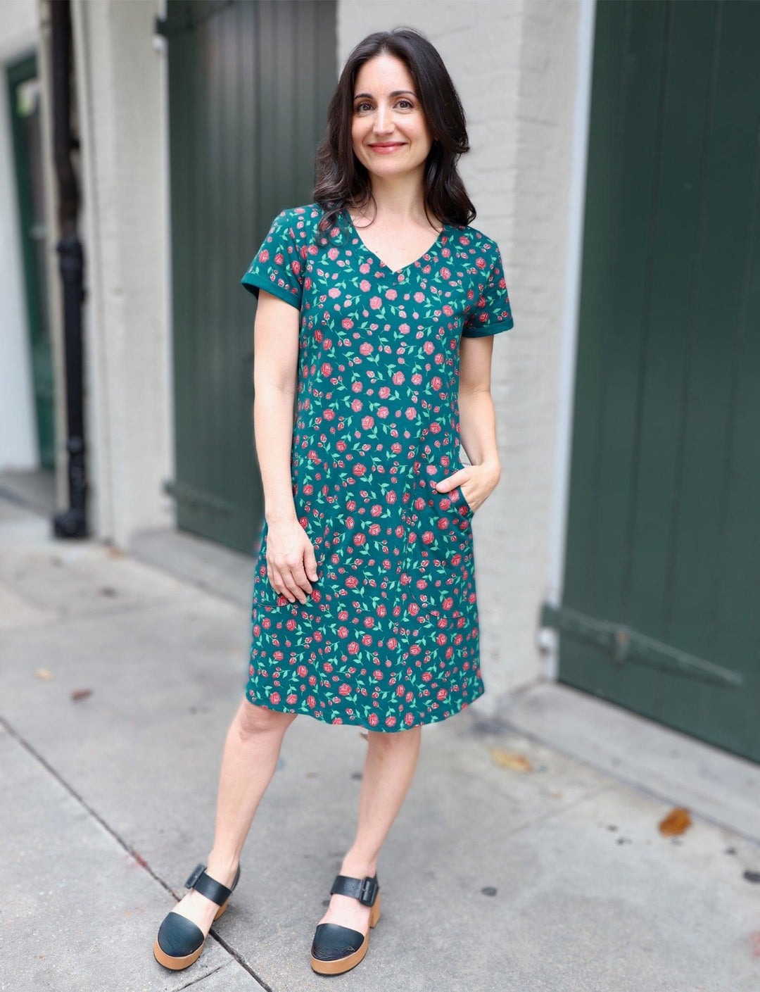 Woodland Rose Organic Dress - Passion Lilie