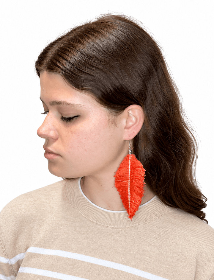 Zero Waste Feather Earrings - Passion Lilie