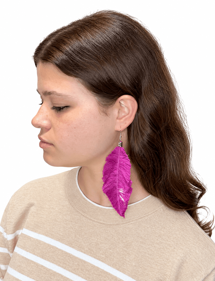 Zero Waste Feather Earrings - Passion Lilie