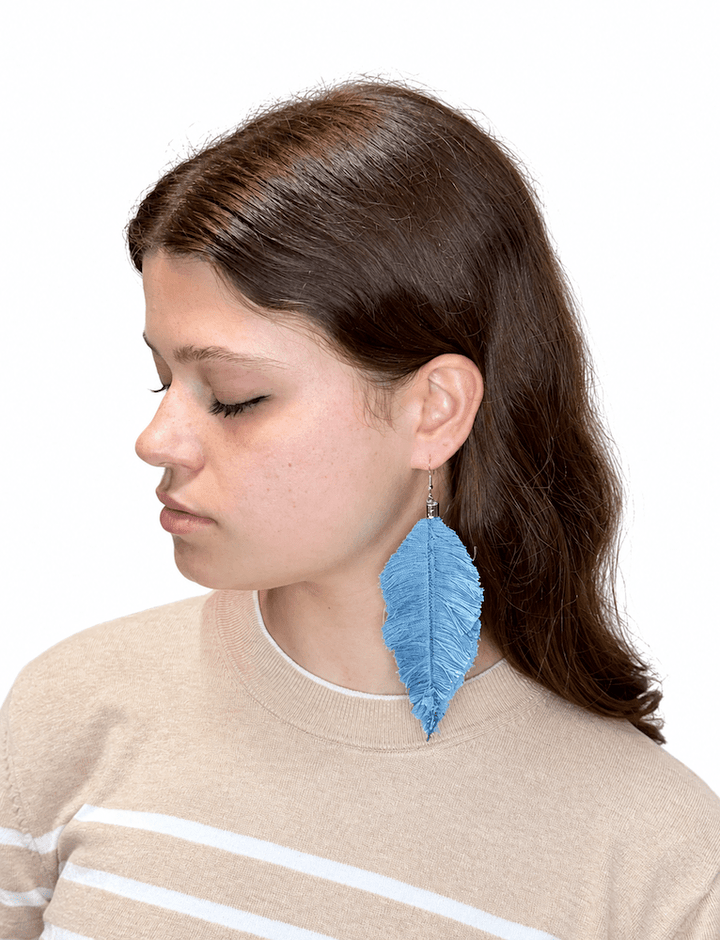 Zero Waste Feather Earrings - Passion Lilie