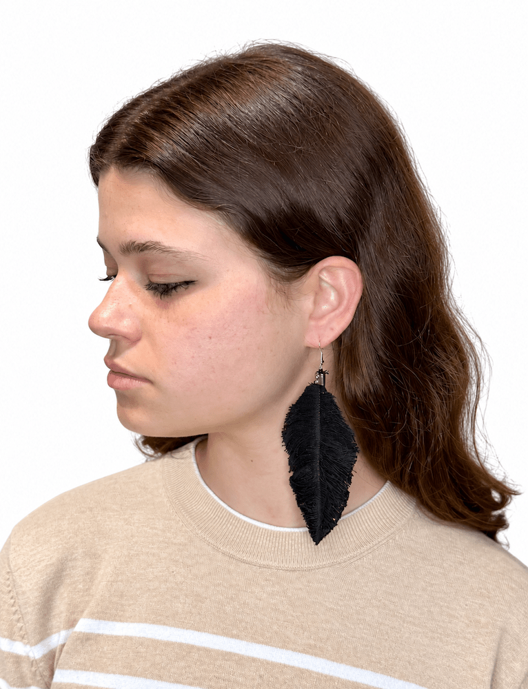 Zero Waste Feather Earrings - Passion Lilie