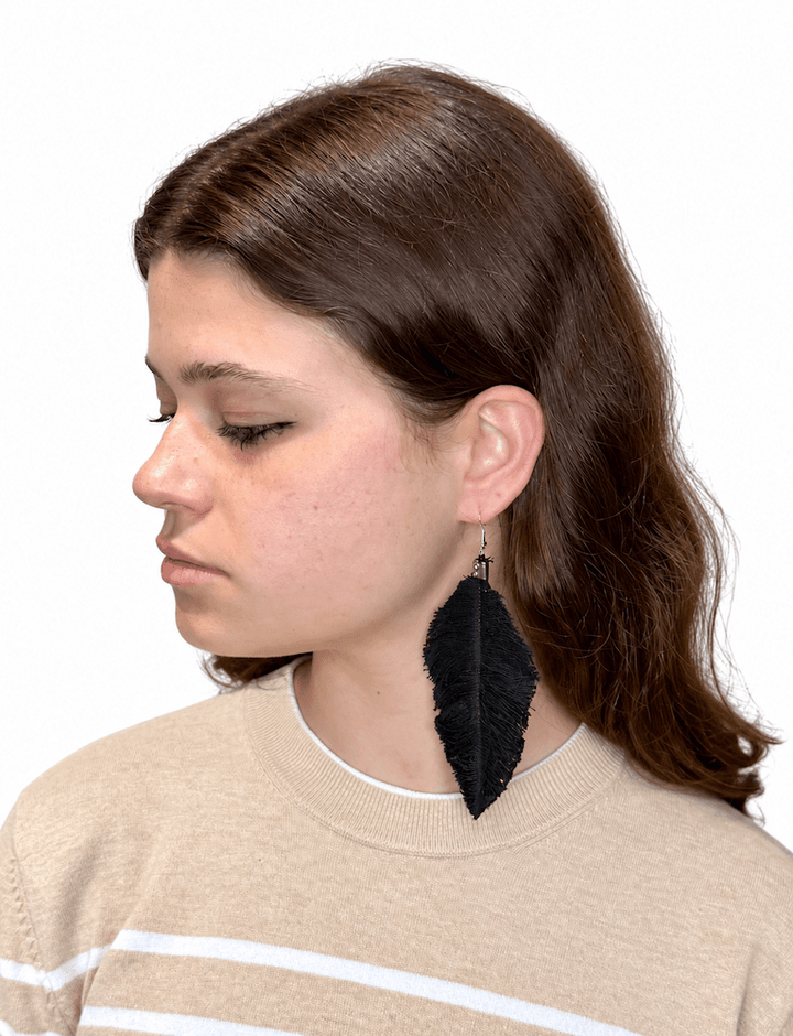 Zero Waste Feather Earrings - Passion Lilie