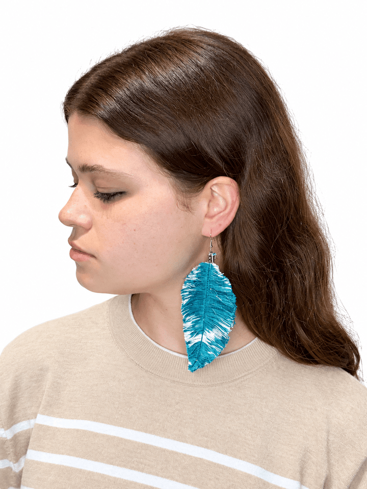 Zero Waste Feather Earrings - Passion Lilie