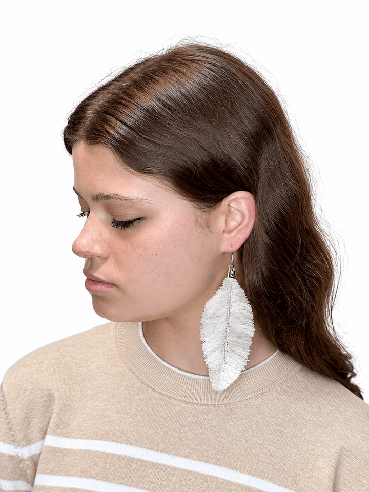 Zero Waste Feather Earrings - Passion Lilie