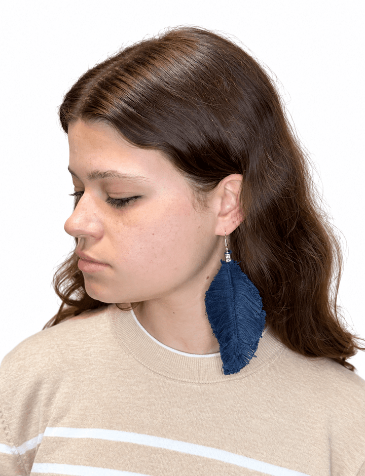 Zero Waste Feather Earrings - Passion Lilie