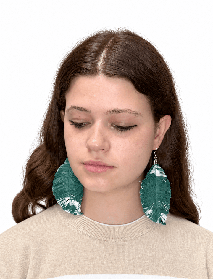 Zero Waste Feather Earrings - Passion Lilie