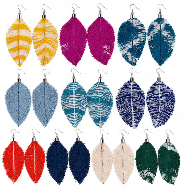 Zero Waste Feather Earrings - Passion Lilie