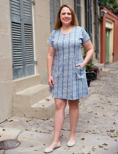 River Organic Jersey Dress - Passion Lilie - Fair Trade - Sustainable Fashion