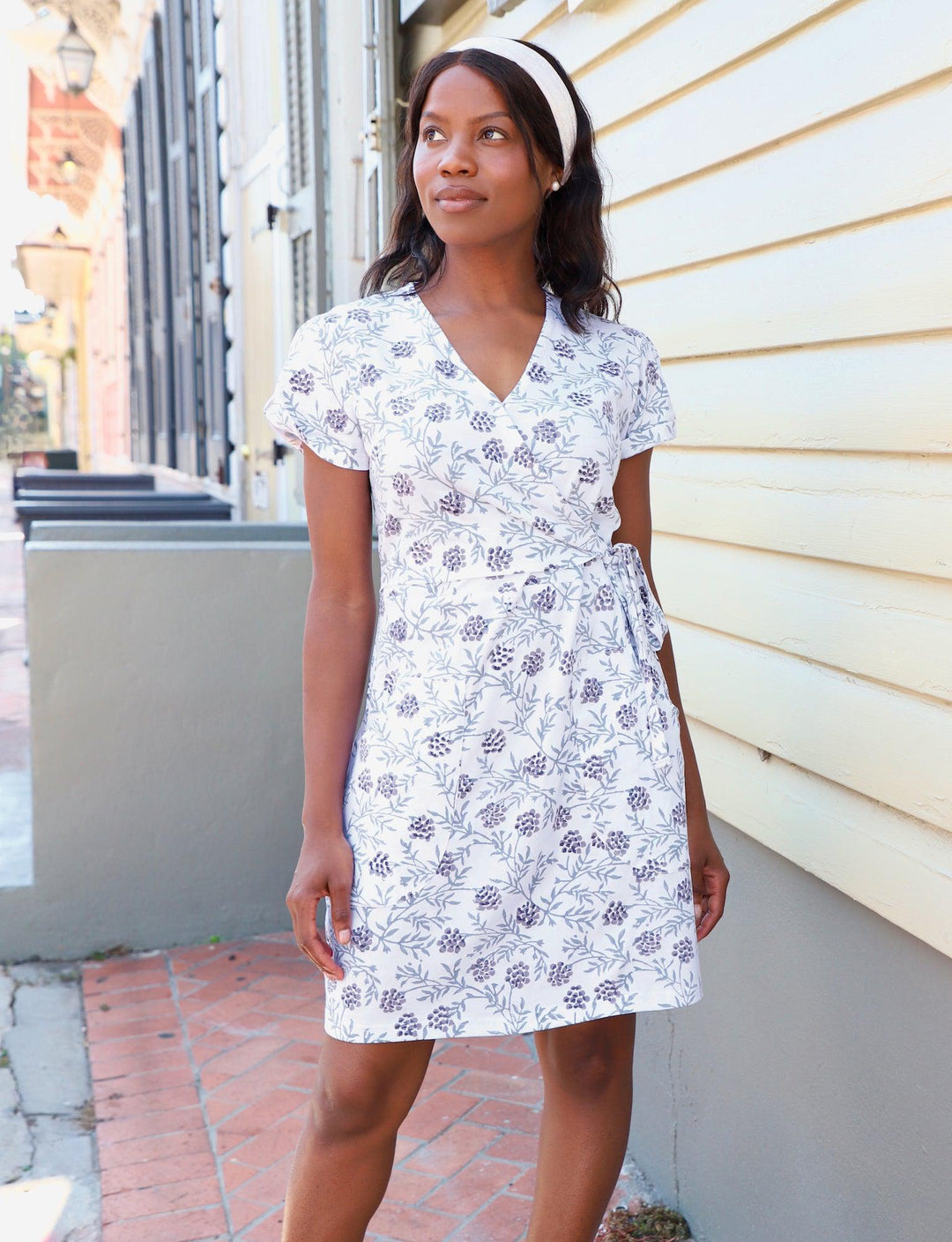 Alyssa Purple Floral Dress Dress, Fair Trade, Passion Lilie