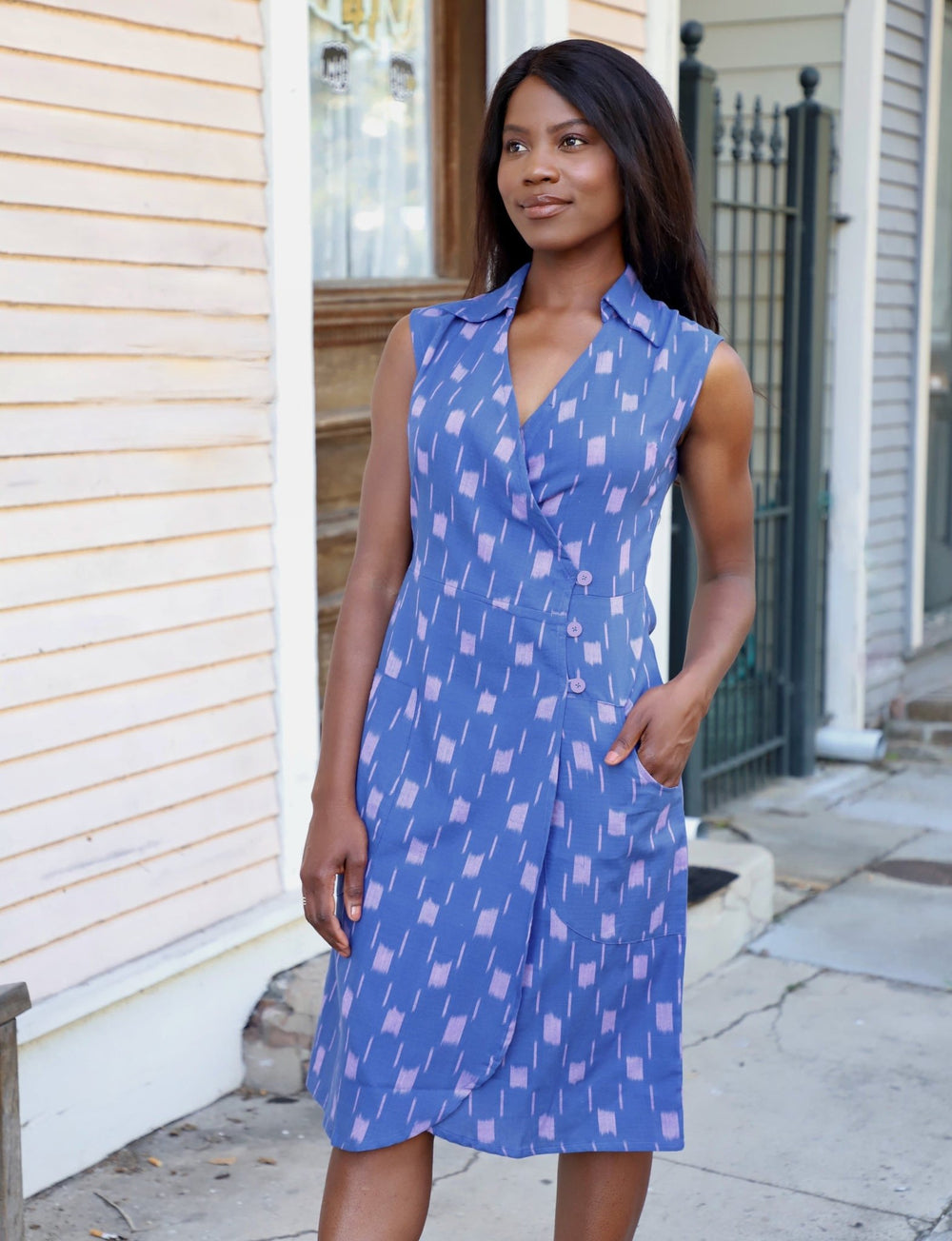 Anchor Away Wrap Dress - Passion Lilie