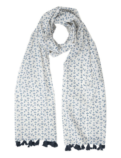 Anchor Blue Scarf - Passion Lilie