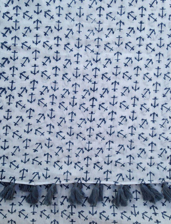 Anchor Blue Scarf - Passion Lilie