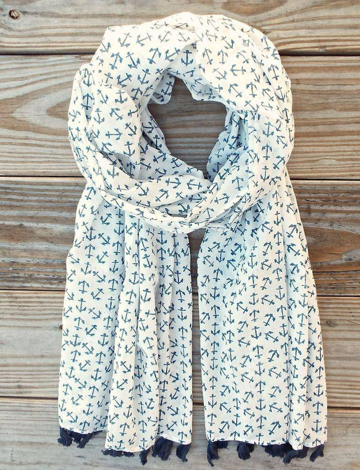 Anchor Blue Scarf - Passion Lilie