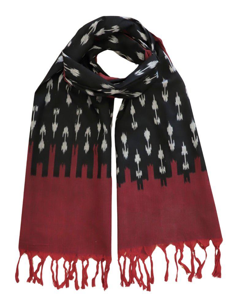 Apple & Black Ikat Scarf - Passion Lilie