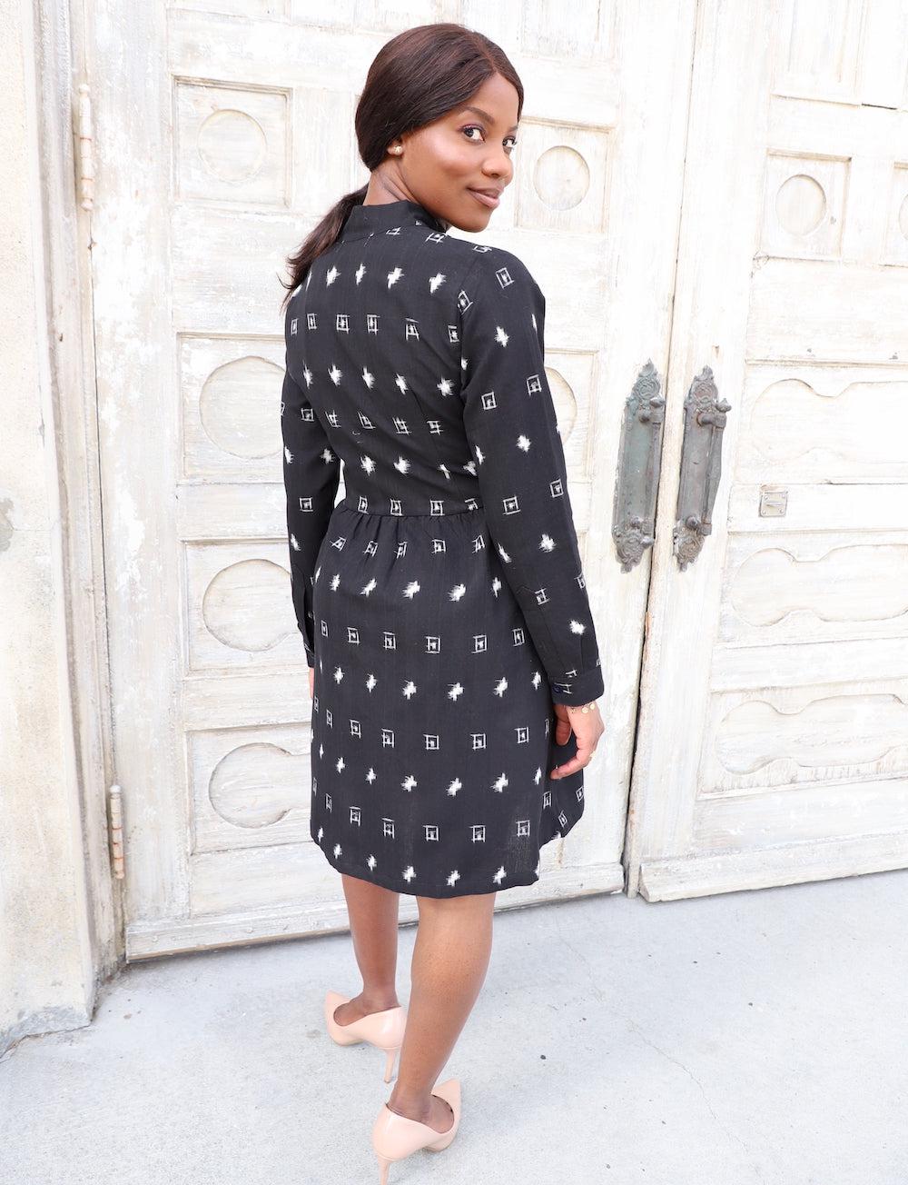 Artemis Button Dress - Passion Lilie