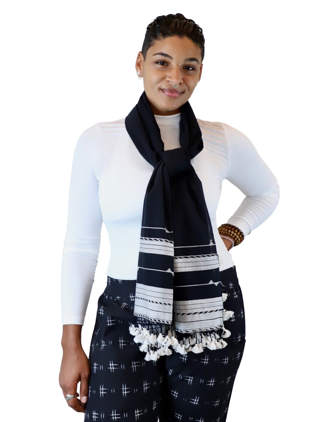 Black Kutch Scarf - Passion Lilie