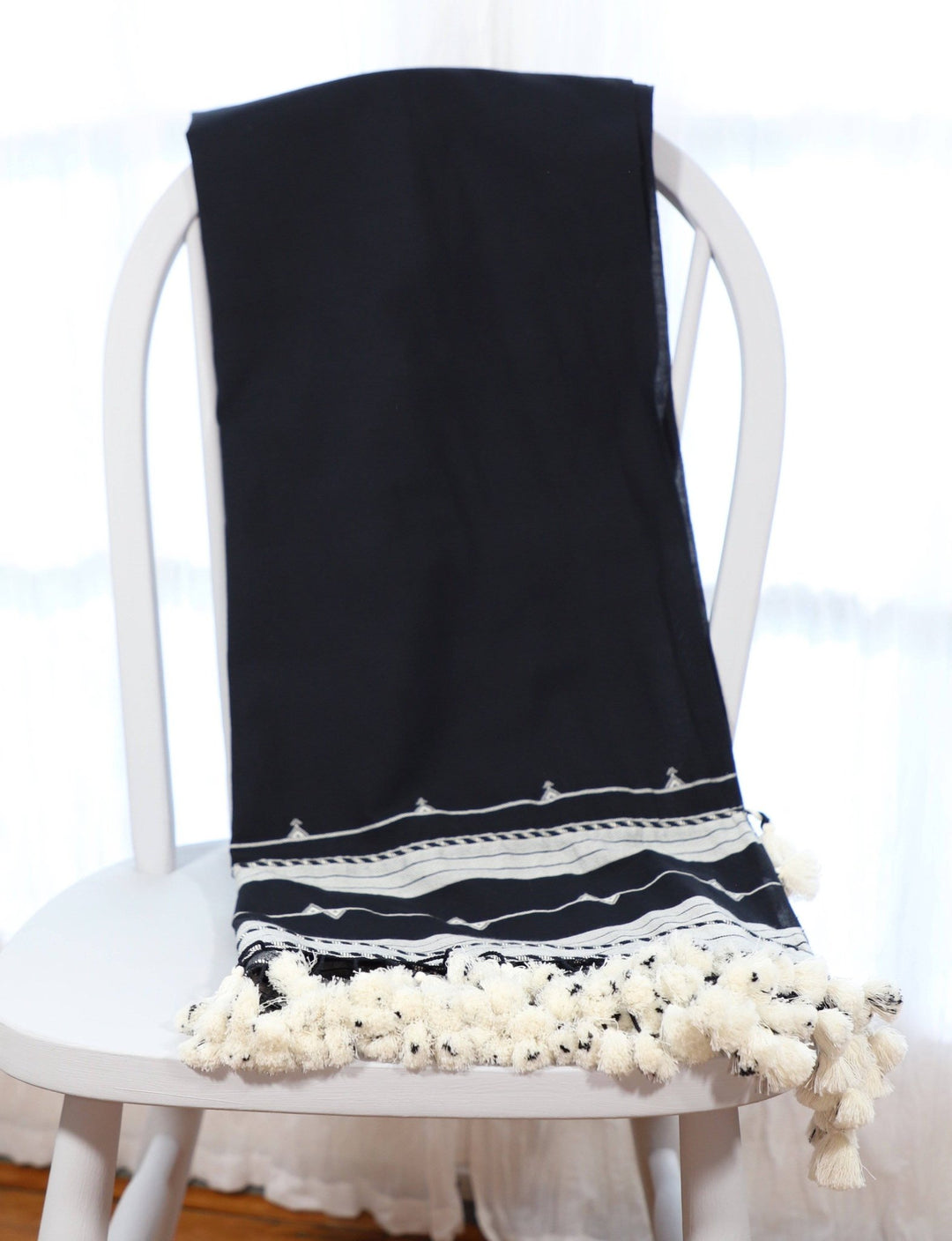 Black Kutch Scarf - Passion Lilie