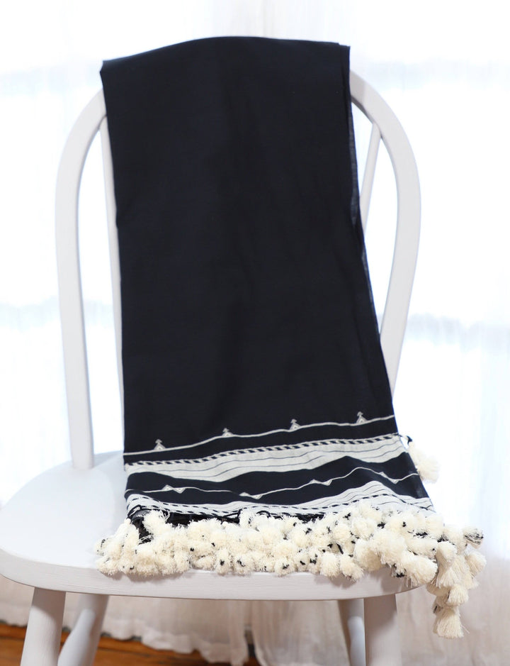 Black Kutch Scarf - Passion Lilie