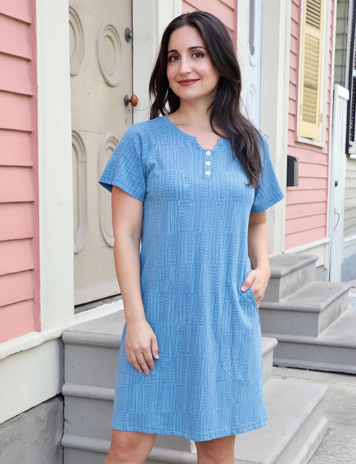 Blue Rain Organic Dress - Passion Lilie