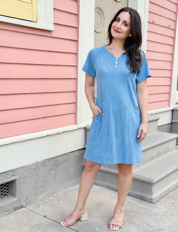 Blue Rain Organic Dress - Passion Lilie