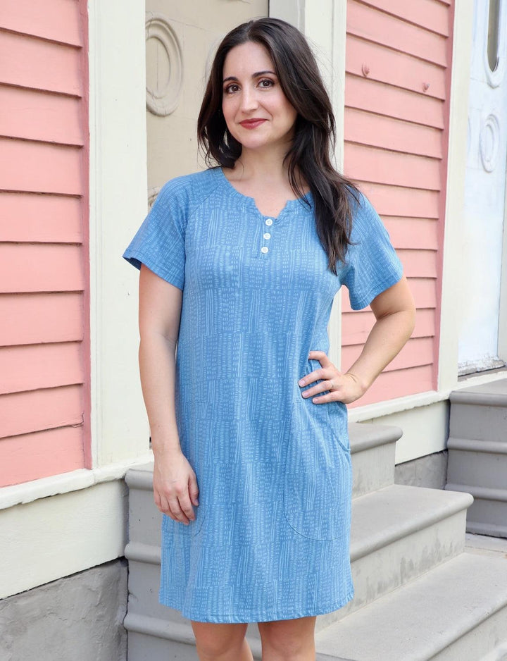 Blue Rain Organic Dress - Passion Lilie