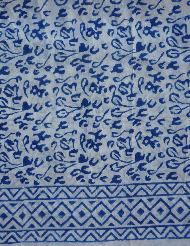 Bright Blue Abstract Scarf - Passion Lilie