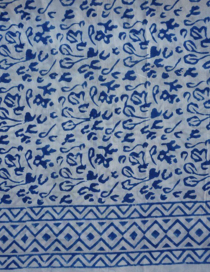 Bright Blue Abstract Scarf - Passion Lilie