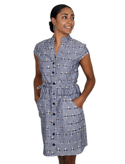 Chambray Button Dress - Passion Lilie