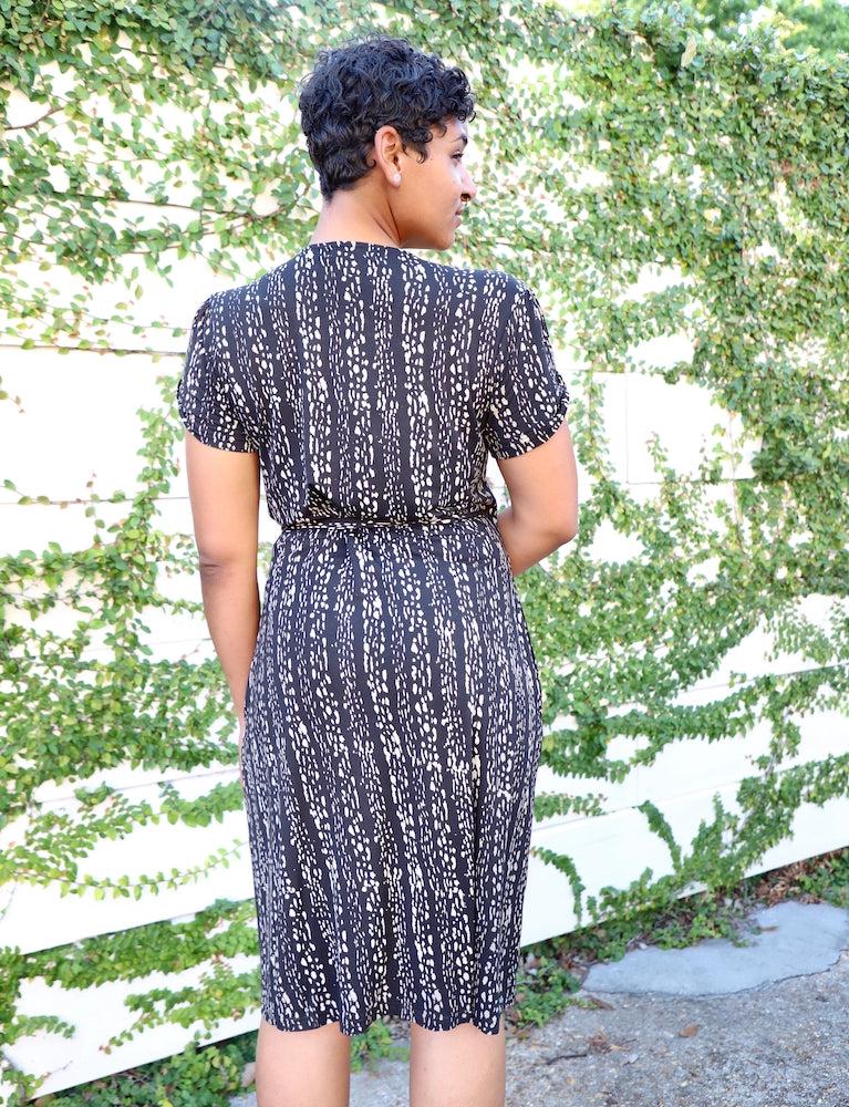 Cheyenne Organic Wrap Dress - Passion Lilie
