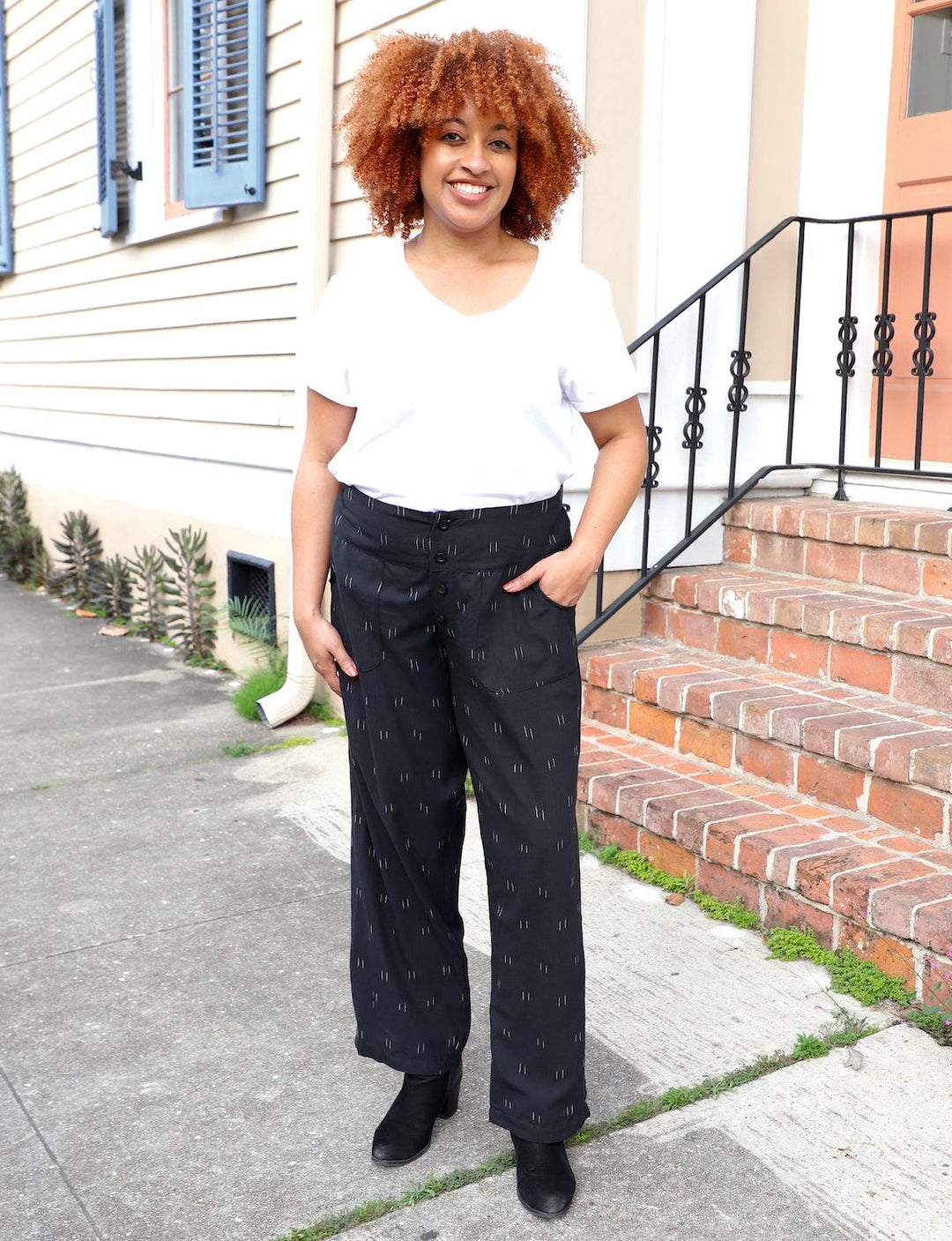 Dusky Black Pants - Passion Lilie