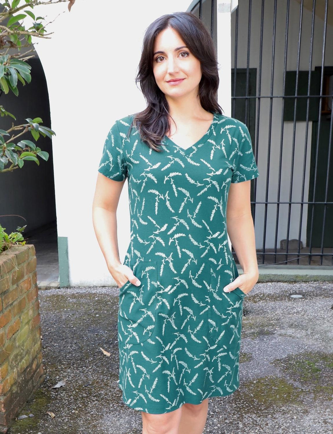 Forest Green Shift Dress | Fair Trade