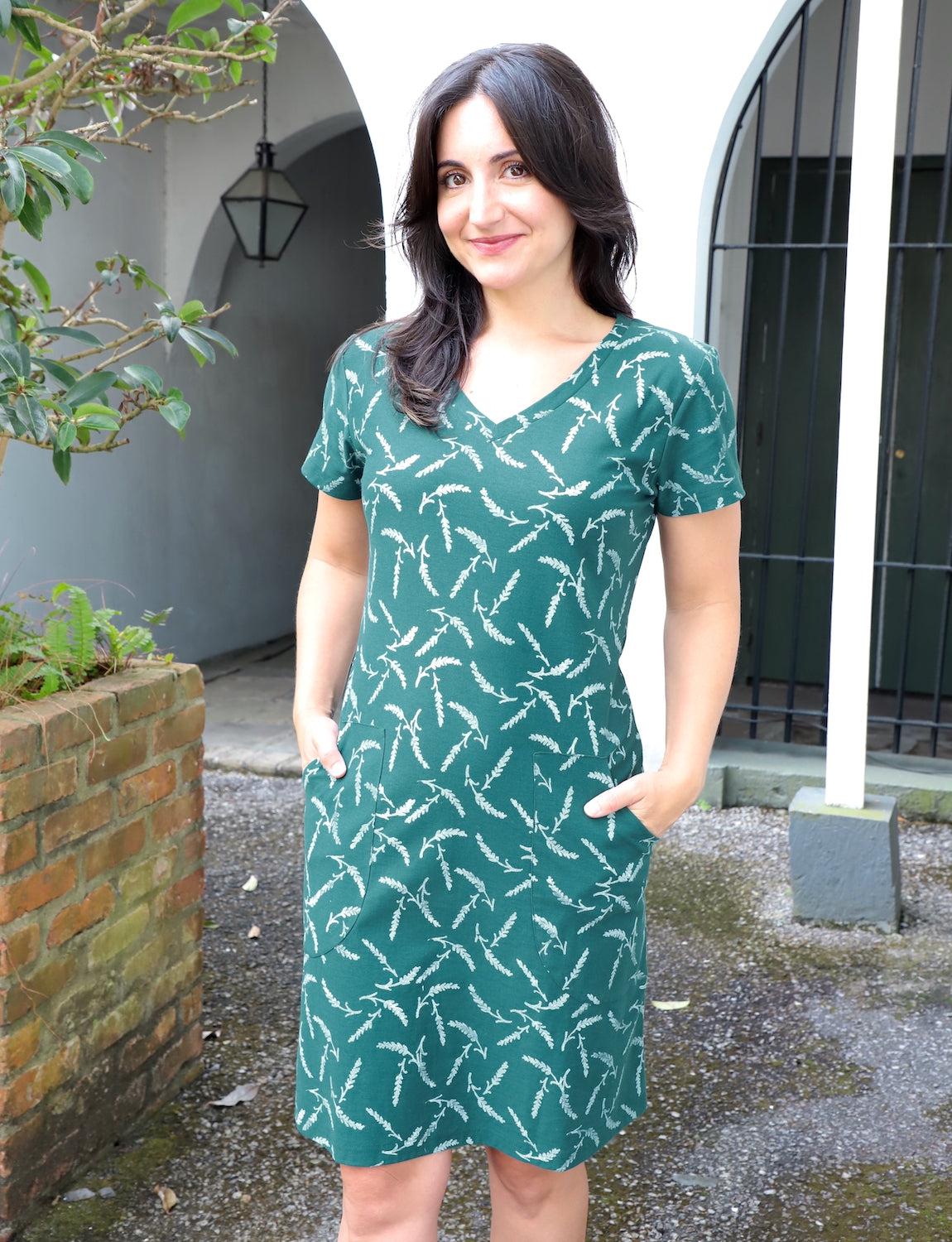 Forest Green Shift Dress | Fair Trade | Passion Lilie Xs Forest Green Shift Dress | Fair Trade | Passion Lilie Xs