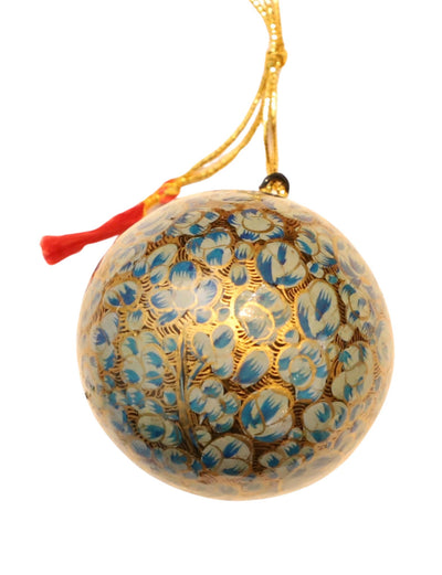 Hand Painted Ball Ornaments- 2" Diameter - Passion Lilie