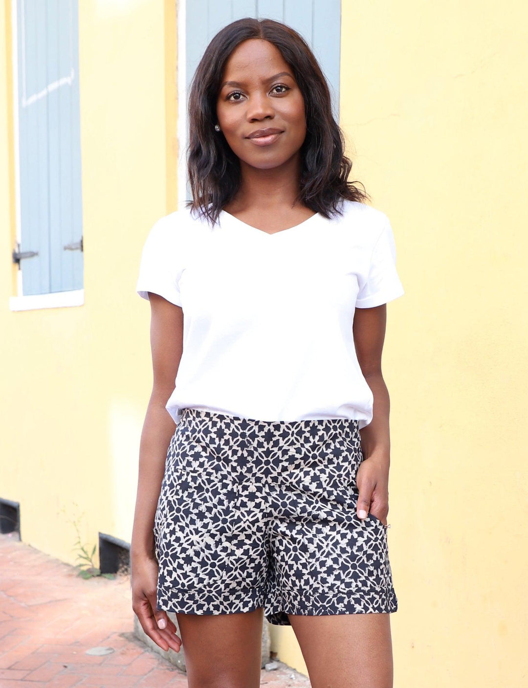 Kaleidoscope Organic Cotton Shorts - Passion Lilie
