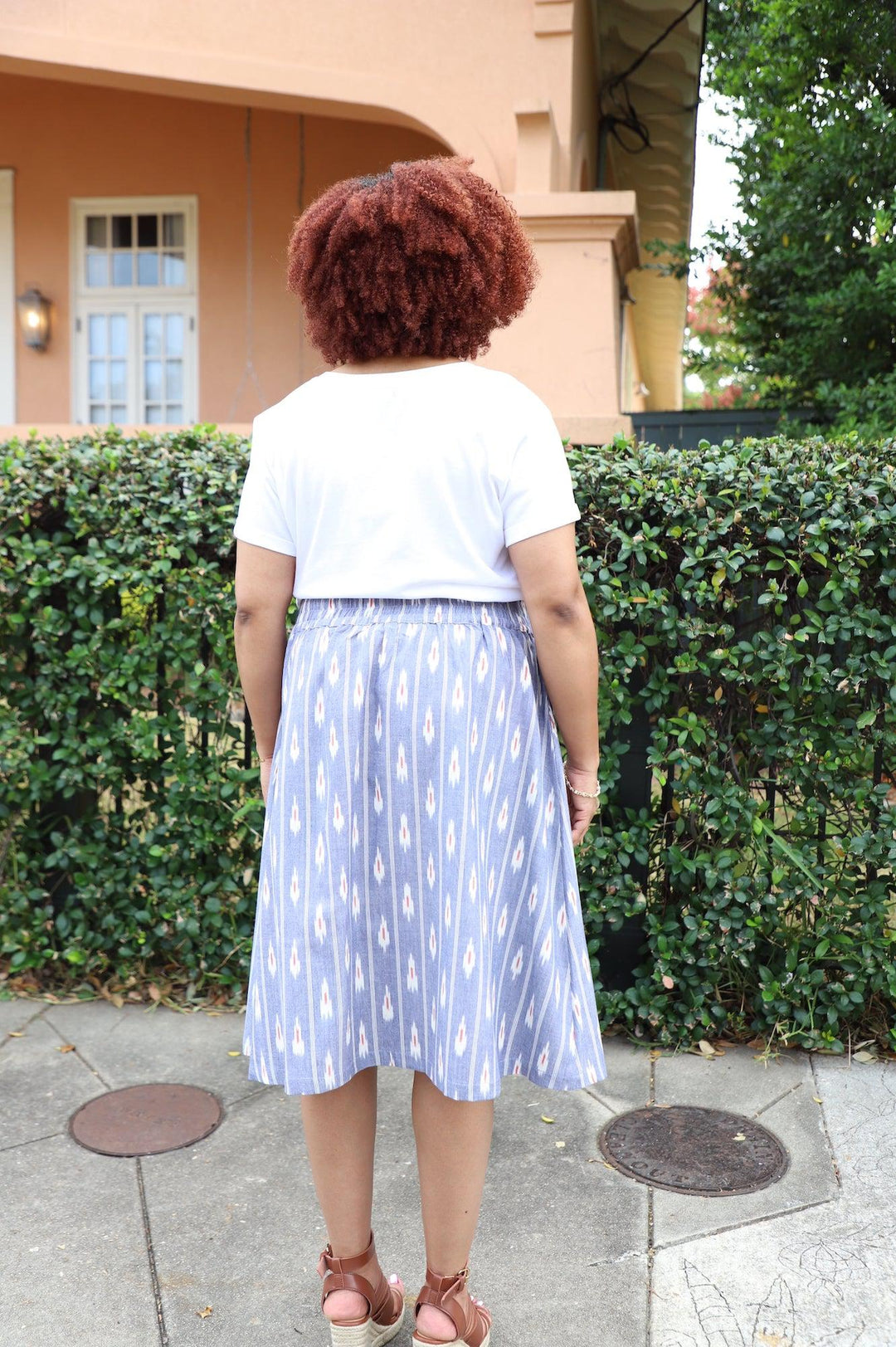 Kimaya Button Skirt - Passion Lilie