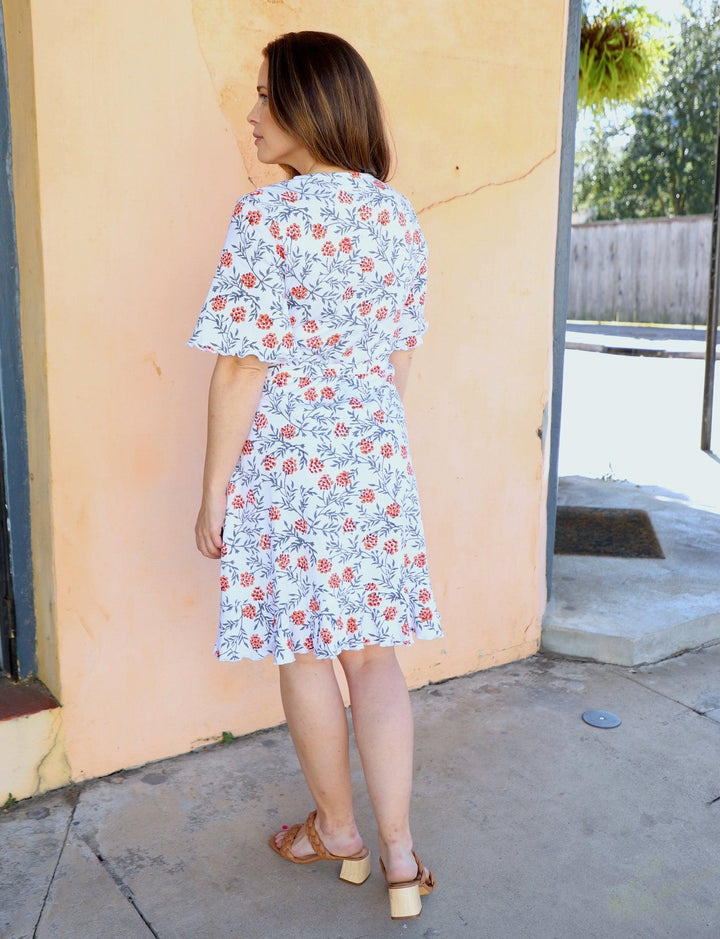 Lata Organic Wrap Dress - Passion Lilie