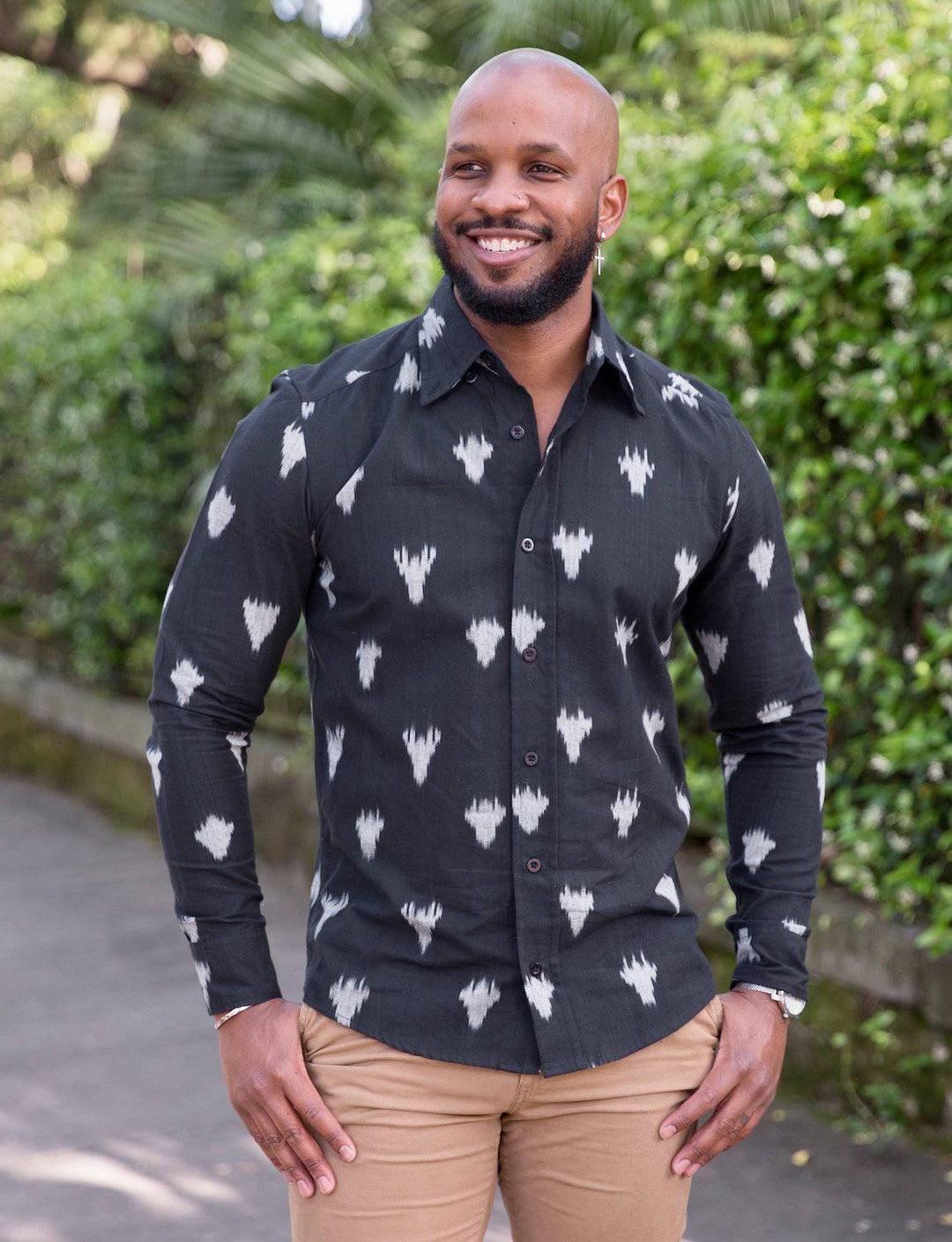 Leo Men's Button Down Shirt - Passion Lilie