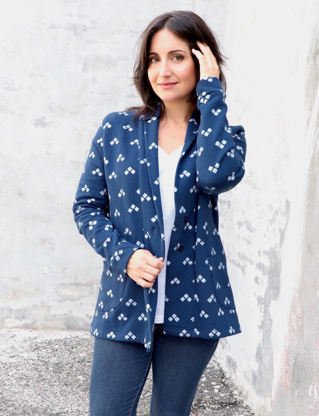 Mabel Organic Fleece Coat - Passion Lilie