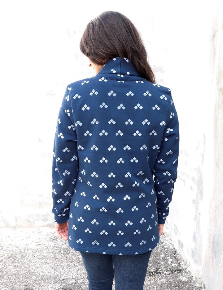 Mabel Organic Fleece Coat - Passion Lilie