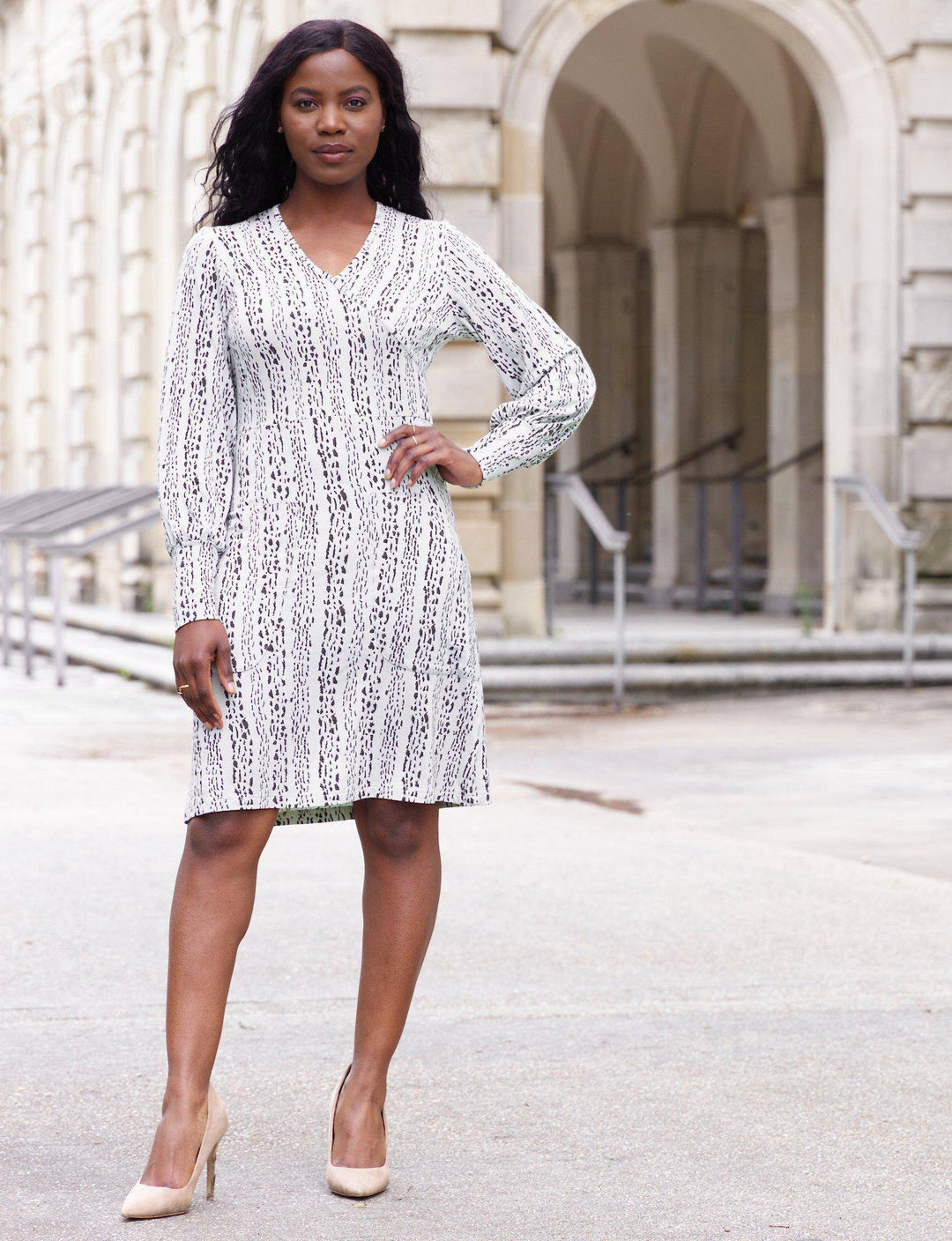 Marble Organic Dress - Passion Lilie