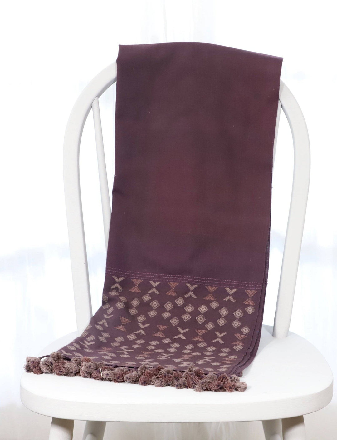 Maroon Rabari Kutch Scarf - Passion Lilie