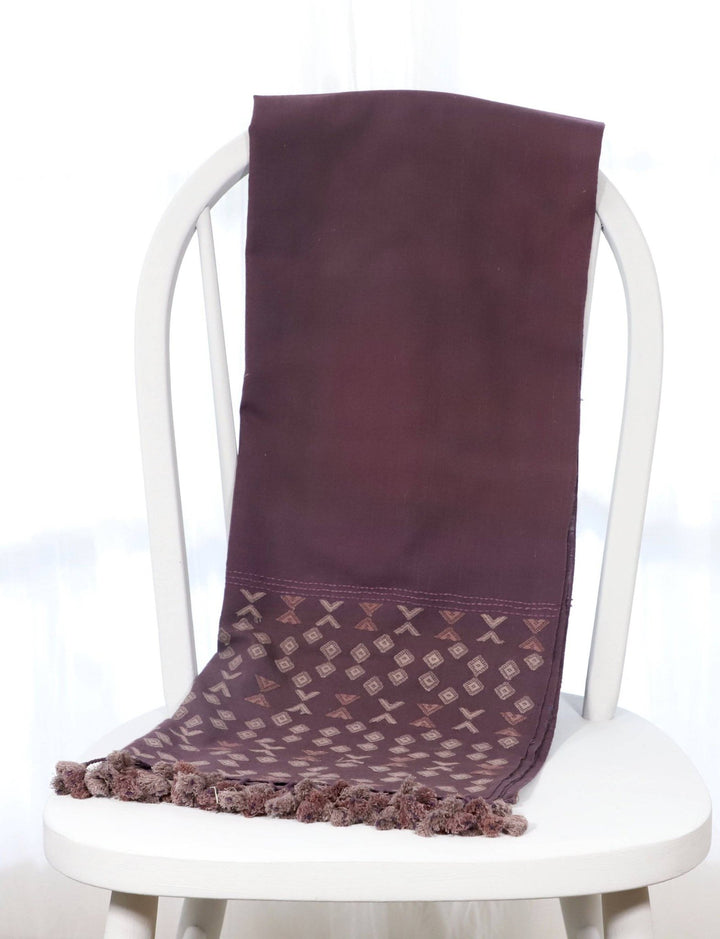 Maroon Rabari Kutch Scarf - Passion Lilie