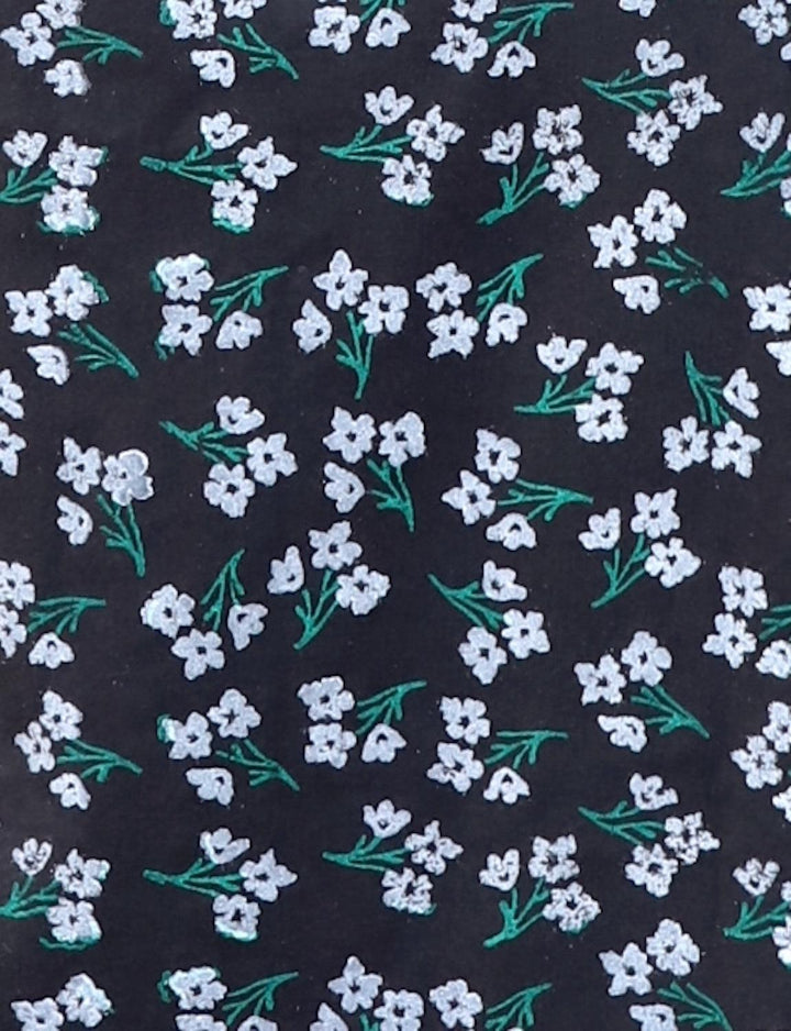 Midnight Blooms Organic Wrap Dress - Passion Lilie
