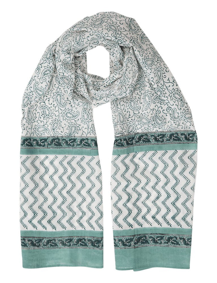 Mint Paisley Scarf - Passion Lilie